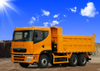 Camion à benne basculante automatique à trois essieux de construction