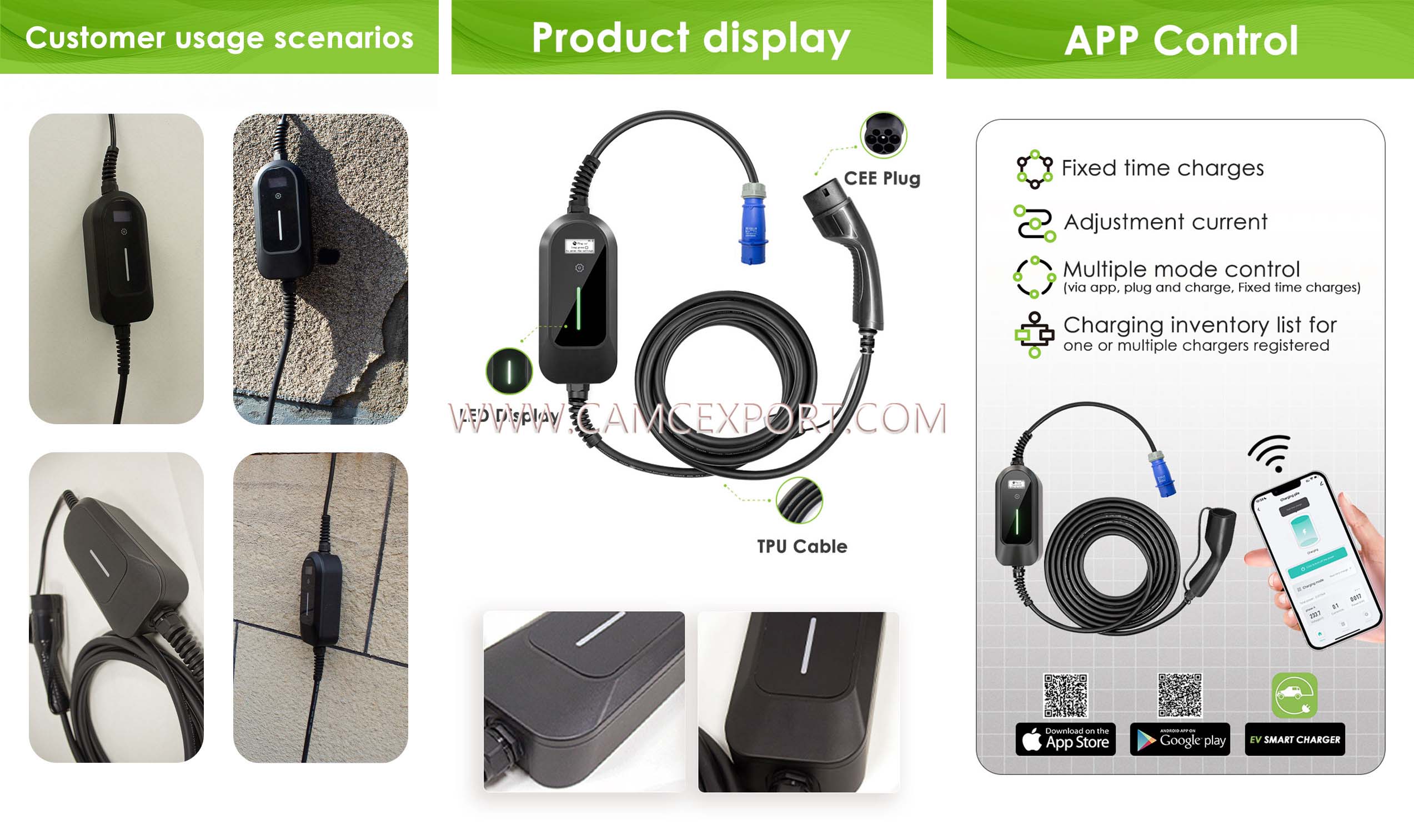 Introduction au chargeur de v&eacute;hicule &eacute;lectrique portable AC 7kw