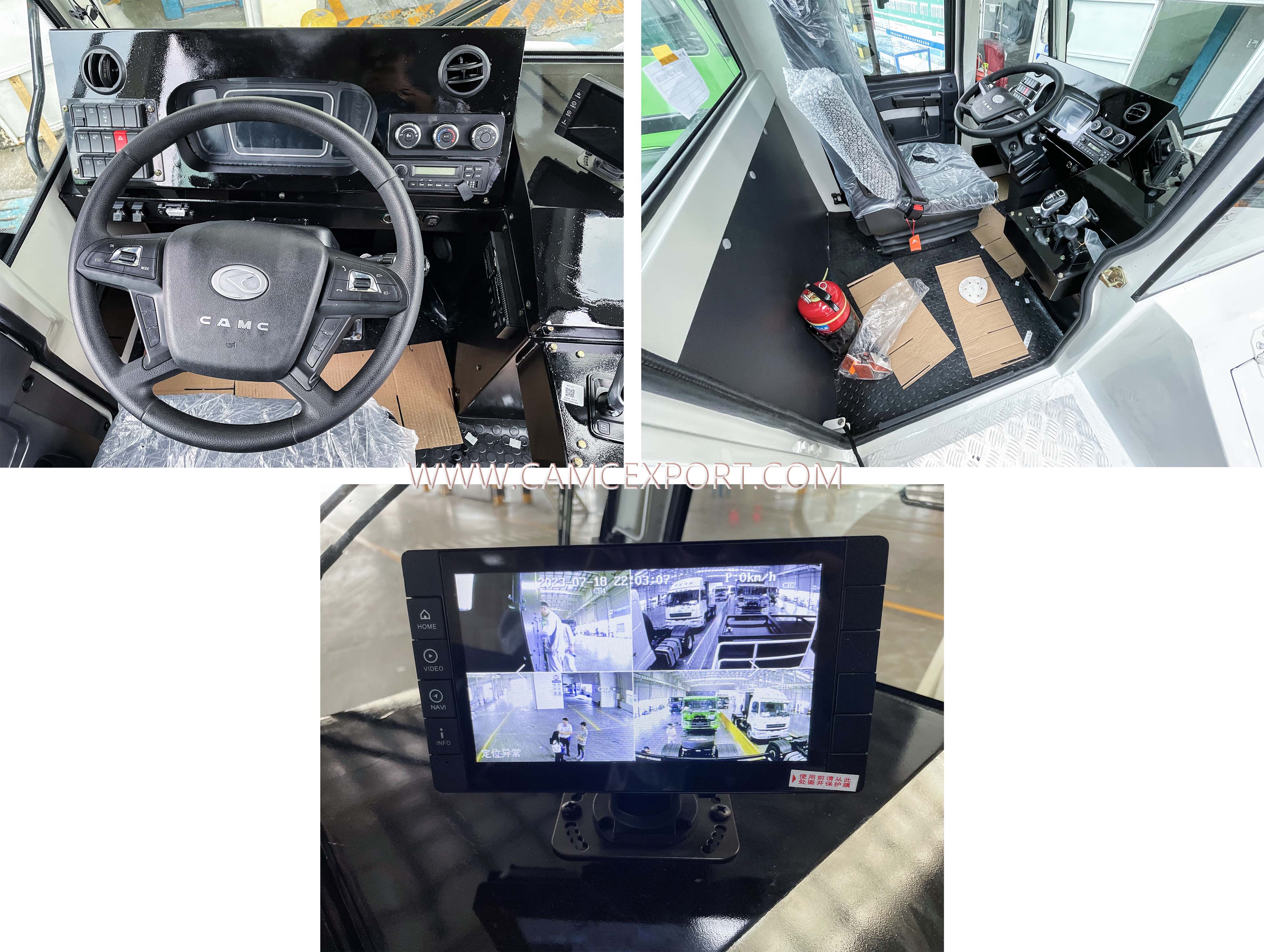 Int&eacute;rieur du tracteur de quai CAMC