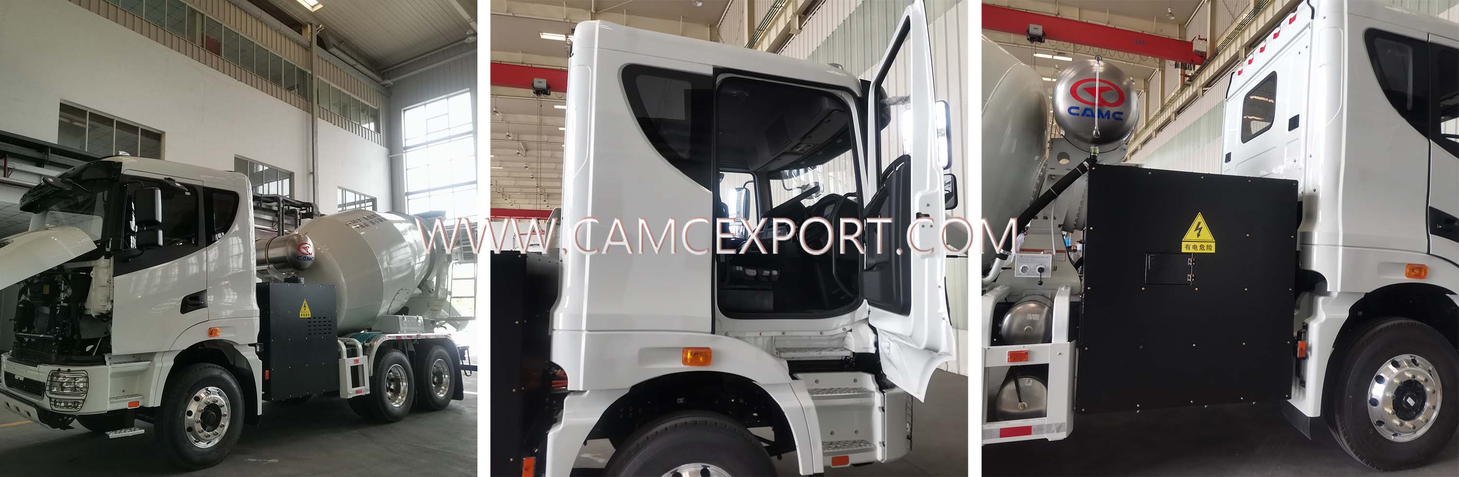 D&eacute;tails du camion malaxeur &eacute;lectrique CAMC 6 X 4