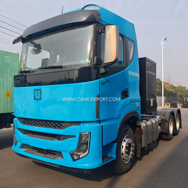 Camion tracteur à conduite à gauche à portée étendue de méthanol G2 Blue 6 × 4