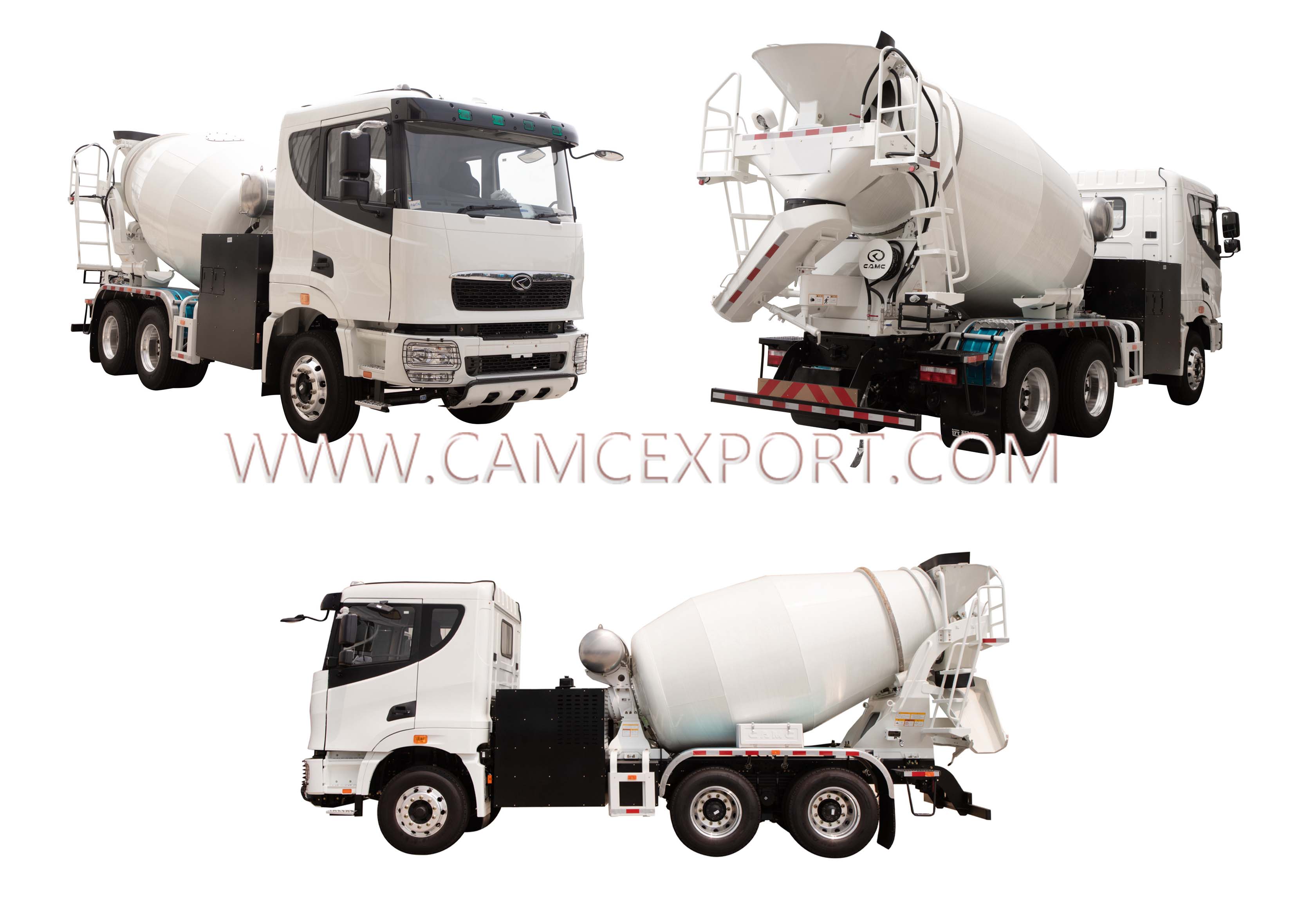 Camion malaxeur &eacute;lectrique CAMC 6&times;4