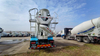 Camion malaxeur à béton CNG 10 mètres cubes pour routes de campagne